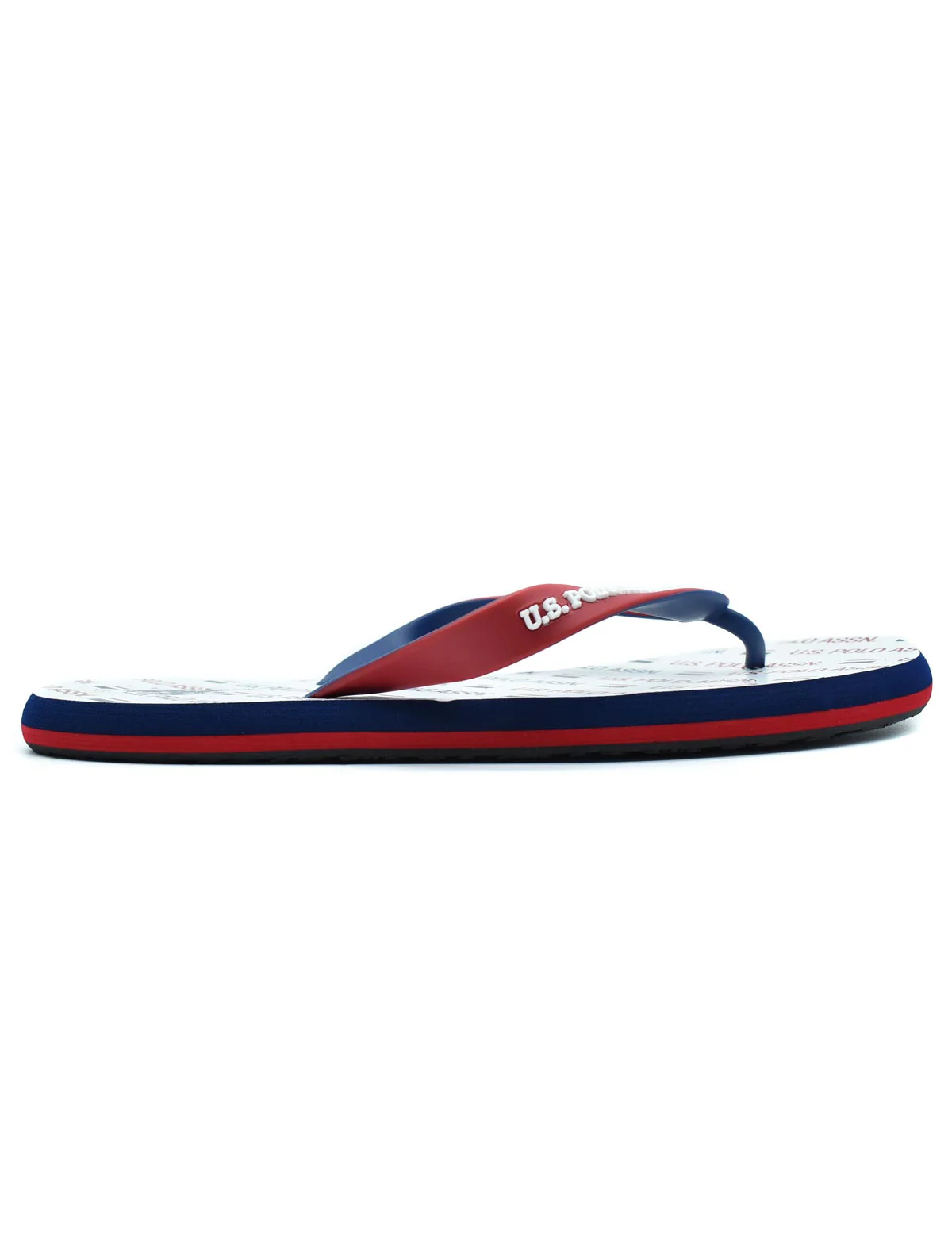 Sandalia Playa Max para Caballero Color Blanco/Rojo US-SS21-222